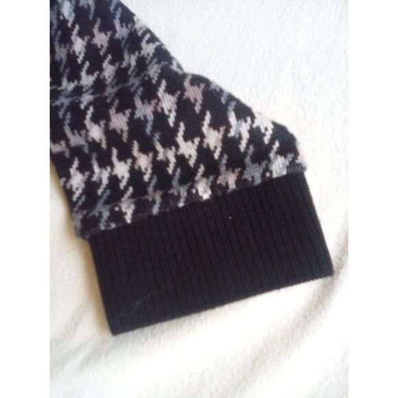 Susan Graver Dress Jacquard Sweater Knit Houndstooth Pattern Neutral Colors XL - Picture 7 of 12